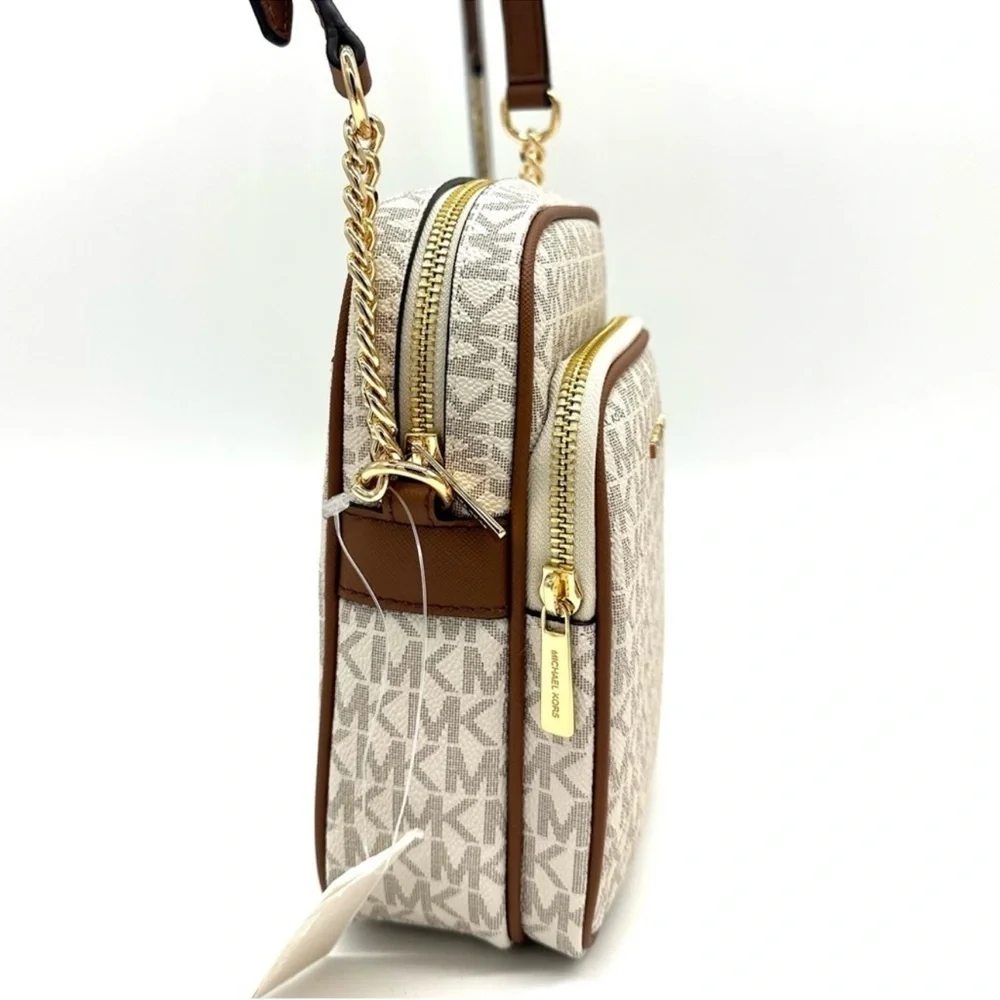 Michael Kors Medium NS Chain Xbody Bag Vanilla